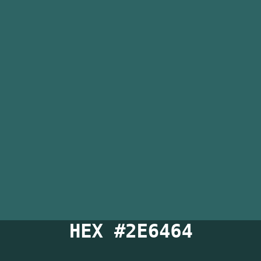 #2E6464 hex color swatch