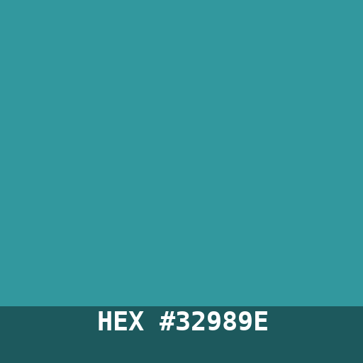 #32989E hex color swatch
