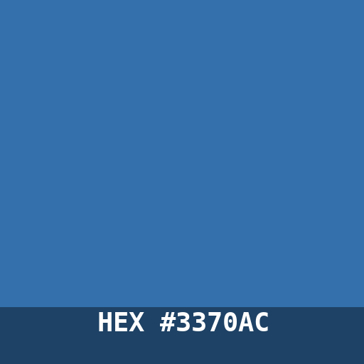 #3370AC hex color swatch