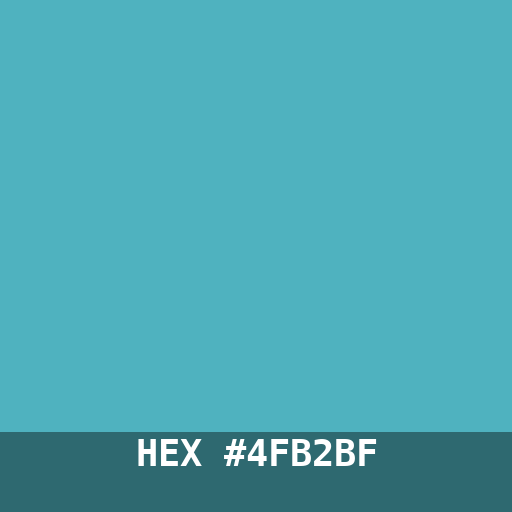 #4FB2BF hex color swatch
