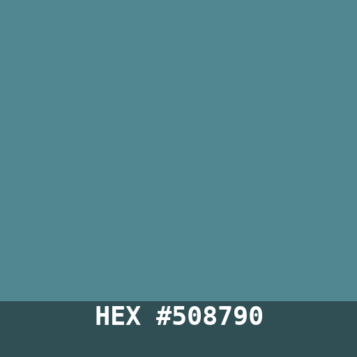 #508790 hex color swatch