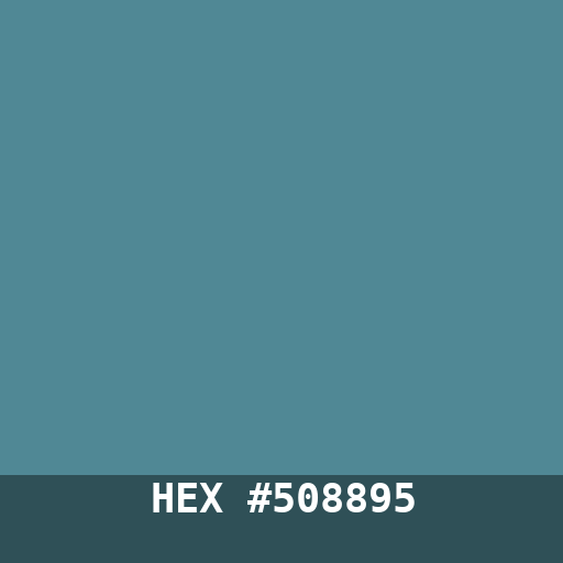 #508895 hex color swatch
