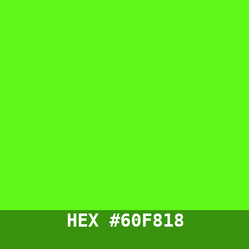#60F818 hex color swatch