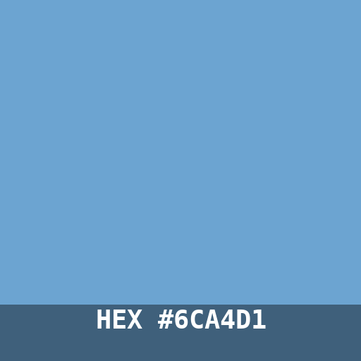 #6CA4D1 hex color swatch