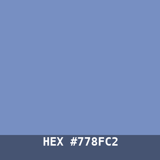 #778FC2 hex color swatch