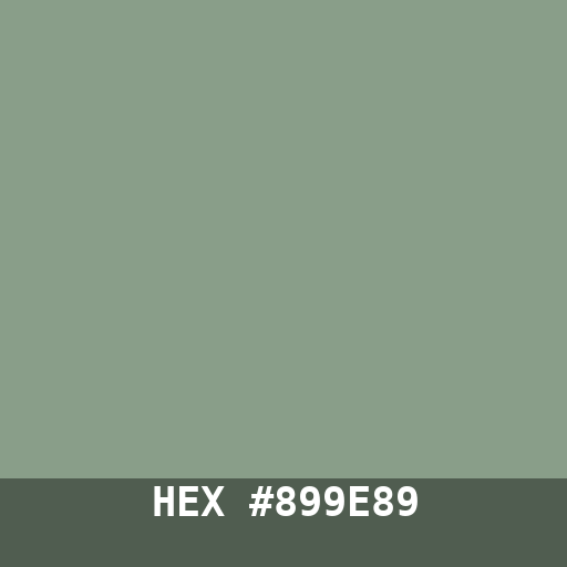 #899E89 hex color swatch