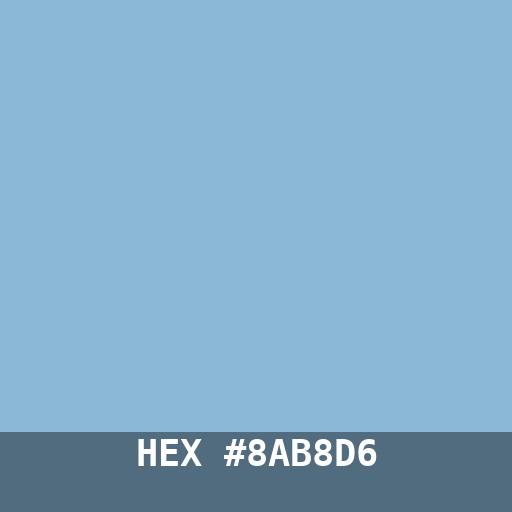 #8AB8D6 hex color swatch