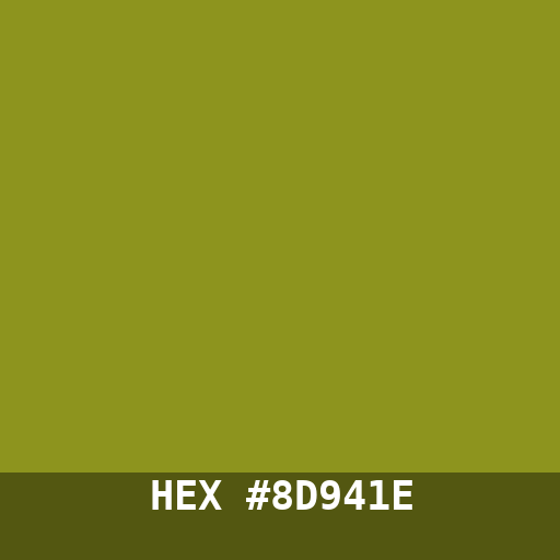 #8D941E hex color swatch