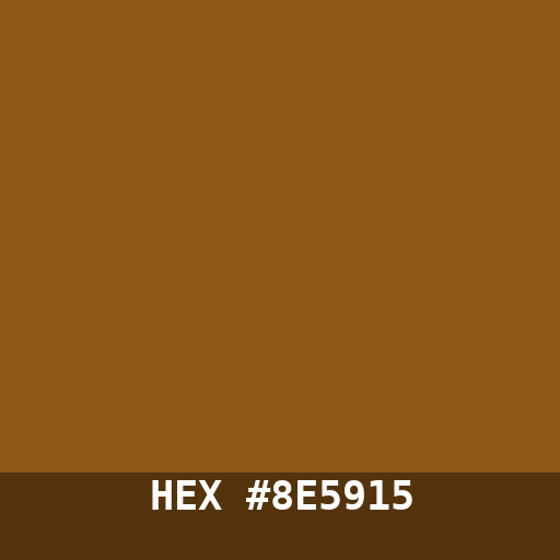 #8E5915 hex color swatch