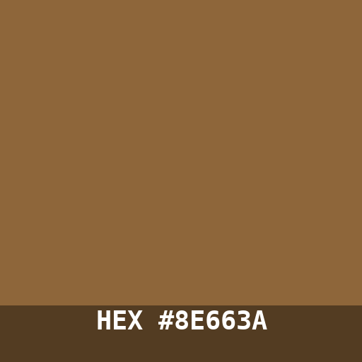 #8E663A hex color swatch