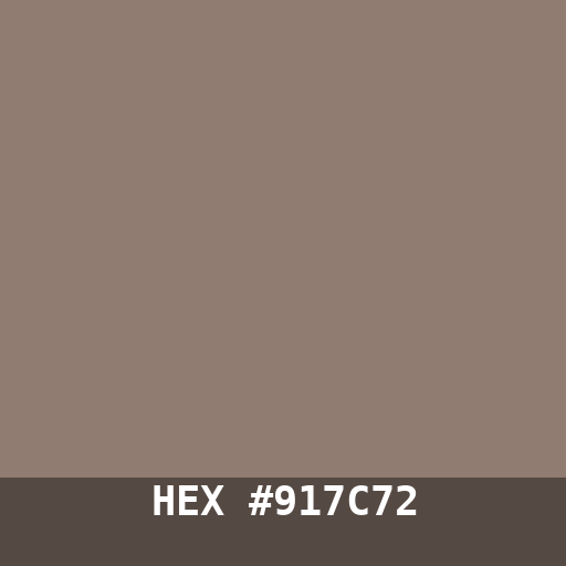 #917C72 hex color swatch
