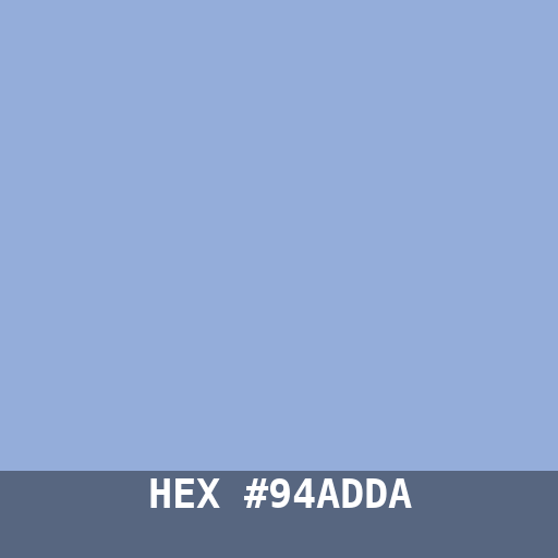 #94ADDA hex color swatch