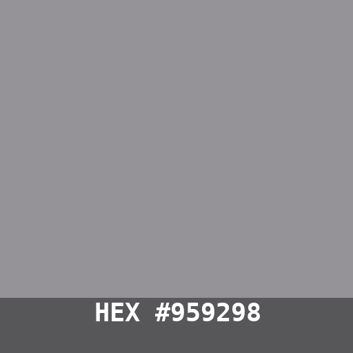 #959298 hex color swatch