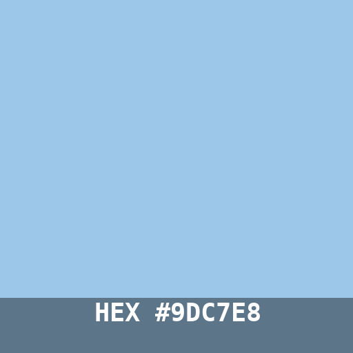 #9DC7E8 hex color swatch