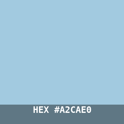 #A2CAE0 hex color swatch