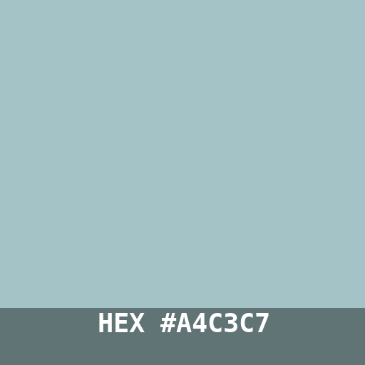 #A4C3C7 hex color swatch