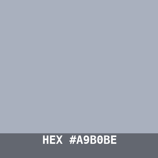 #A9B0BE hex color swatch
