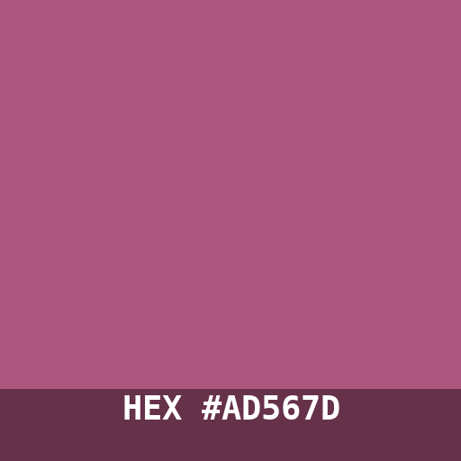 #AD567D hex color swatch