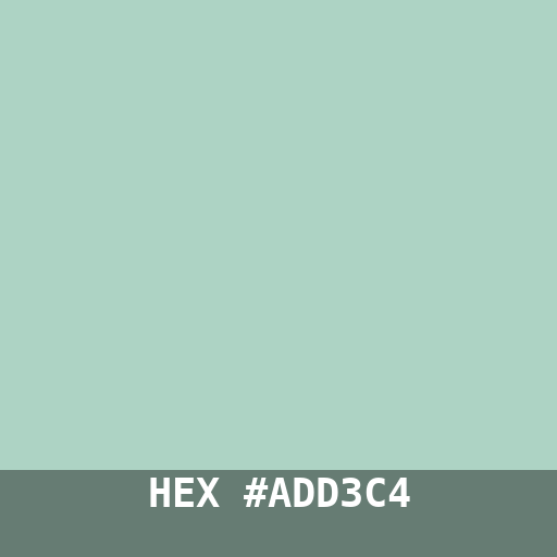 #ADD3C4 hex color swatch