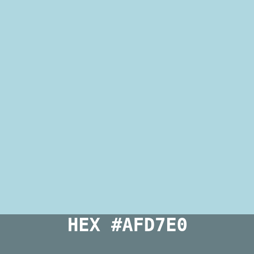 #AFD7E0 hex color swatch