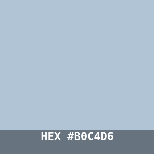 #B0C4D6 hex color swatch
