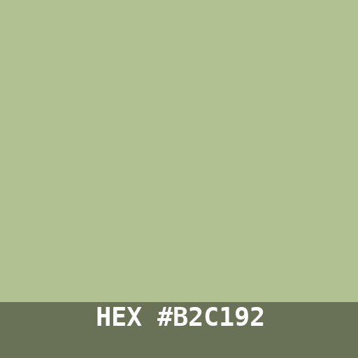 #B2C192 hex color swatch