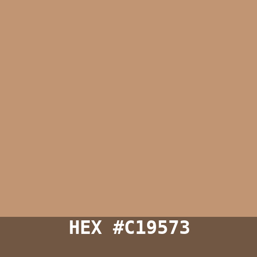 #C19573 hex color swatch