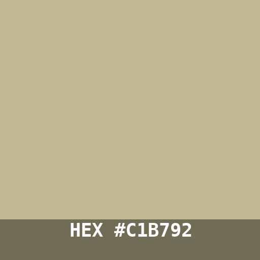 #C1B792 hex color swatch
