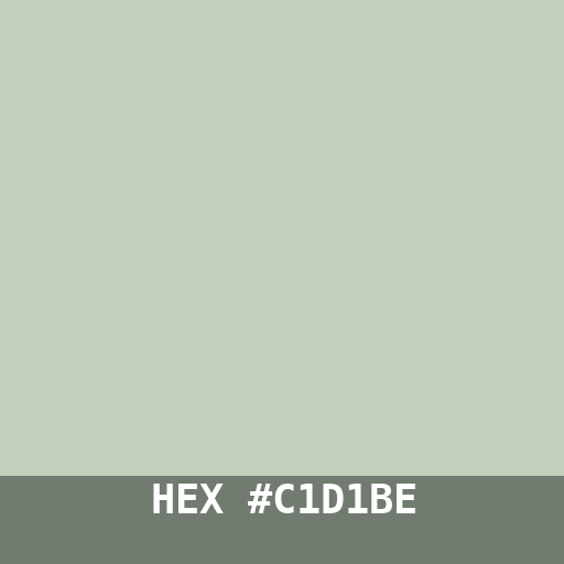 #C1D1BE hex color swatch