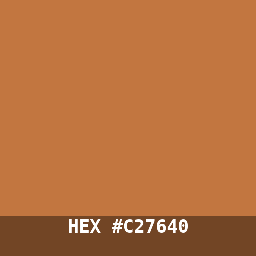 #C27640 hex color swatch