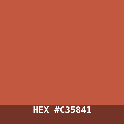 #C35841 hex color swatch