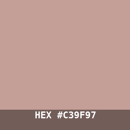 #C39F97 hex color swatch