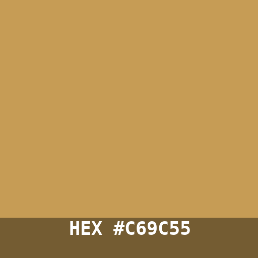 #C69C55 hex color swatch