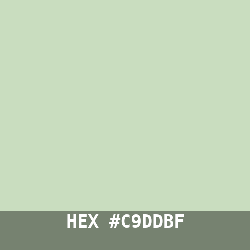 #C9DDBF hex color swatch