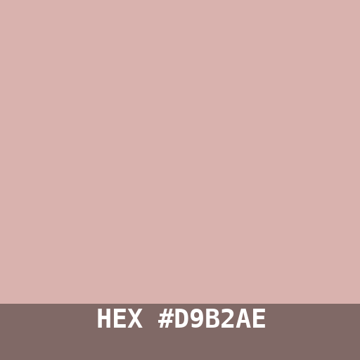 #D9B2AE hex color swatch