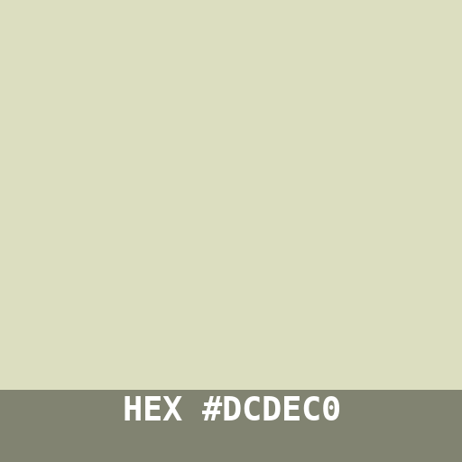 #DCDEC0 hex color swatch