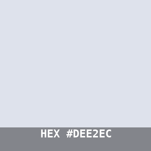 #DEE2EC hex color swatch