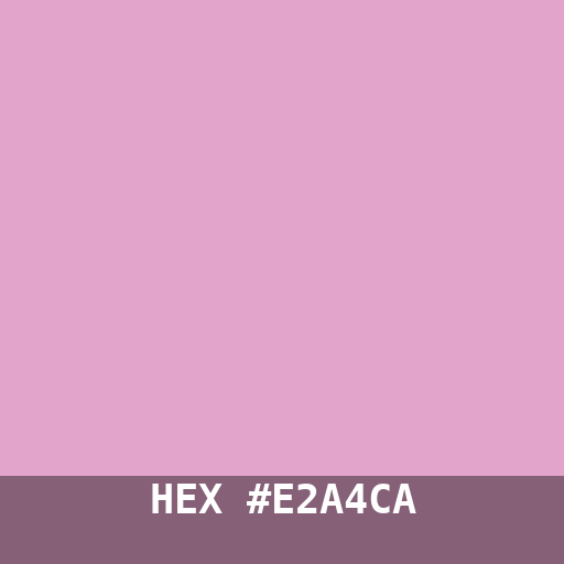 #E2A4CA hex color swatch