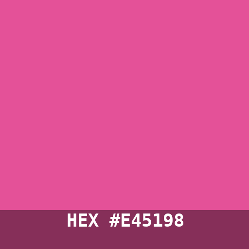 #E45198 hex color swatch