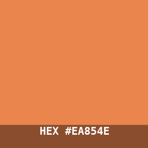 #EA854E hex color swatch