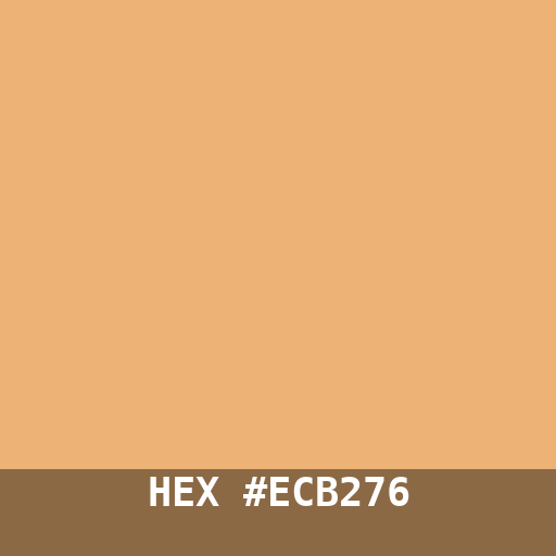 #ECB276 hex color swatch