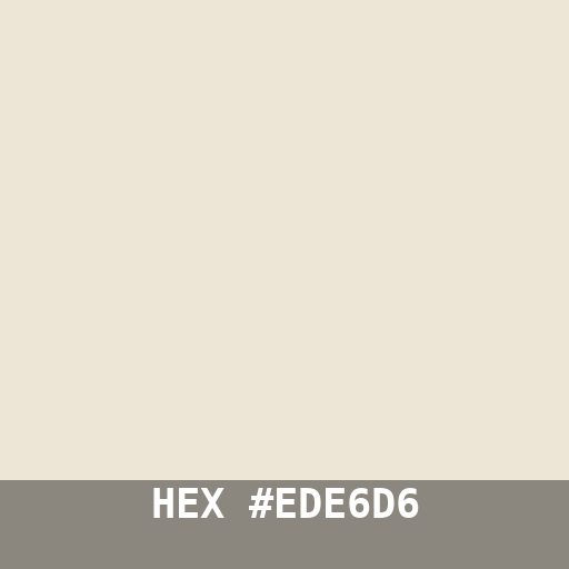 #EDE6D6 hex color swatch