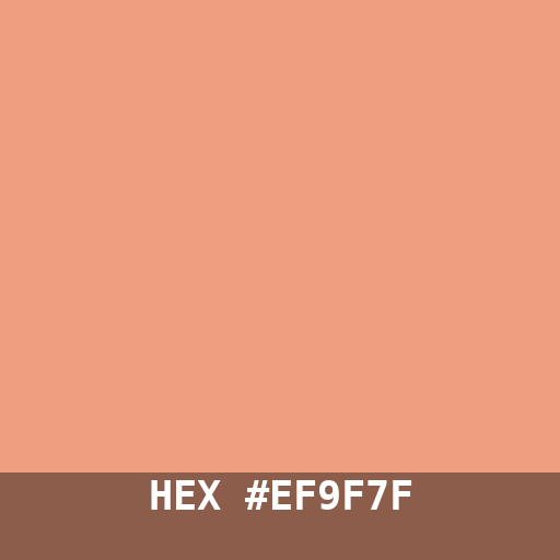 #EF9F7F hex color swatch