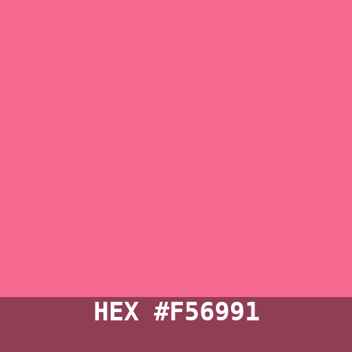 #F56991 hex color swatch