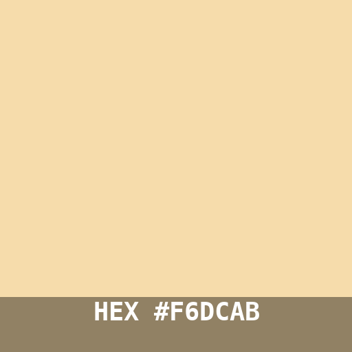 #F6DCAB hex color swatch