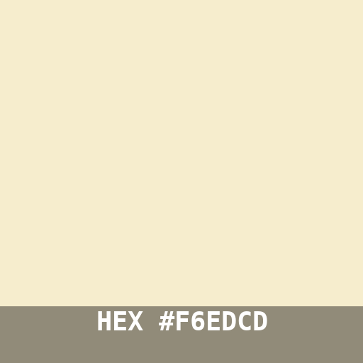 #F6EDCD hex color swatch