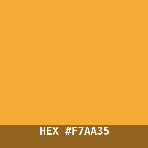 #F7AA35 hex color swatch