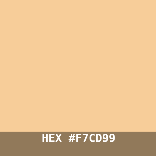 #F7CD99 hex color swatch
