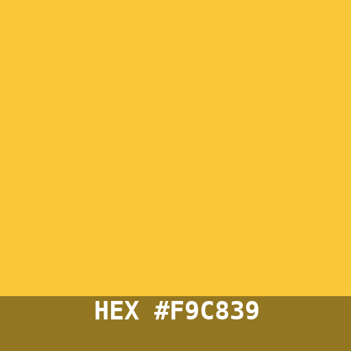 #F9C839 hex color swatch