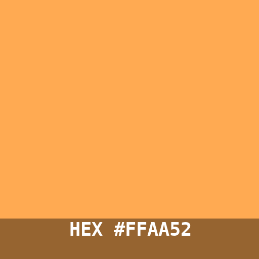 #FFAA52 hex color swatch